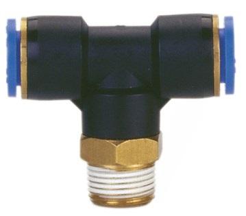 Pneumatická nástrčná spojka AUTO Typ T 1/4 ″ 6mm