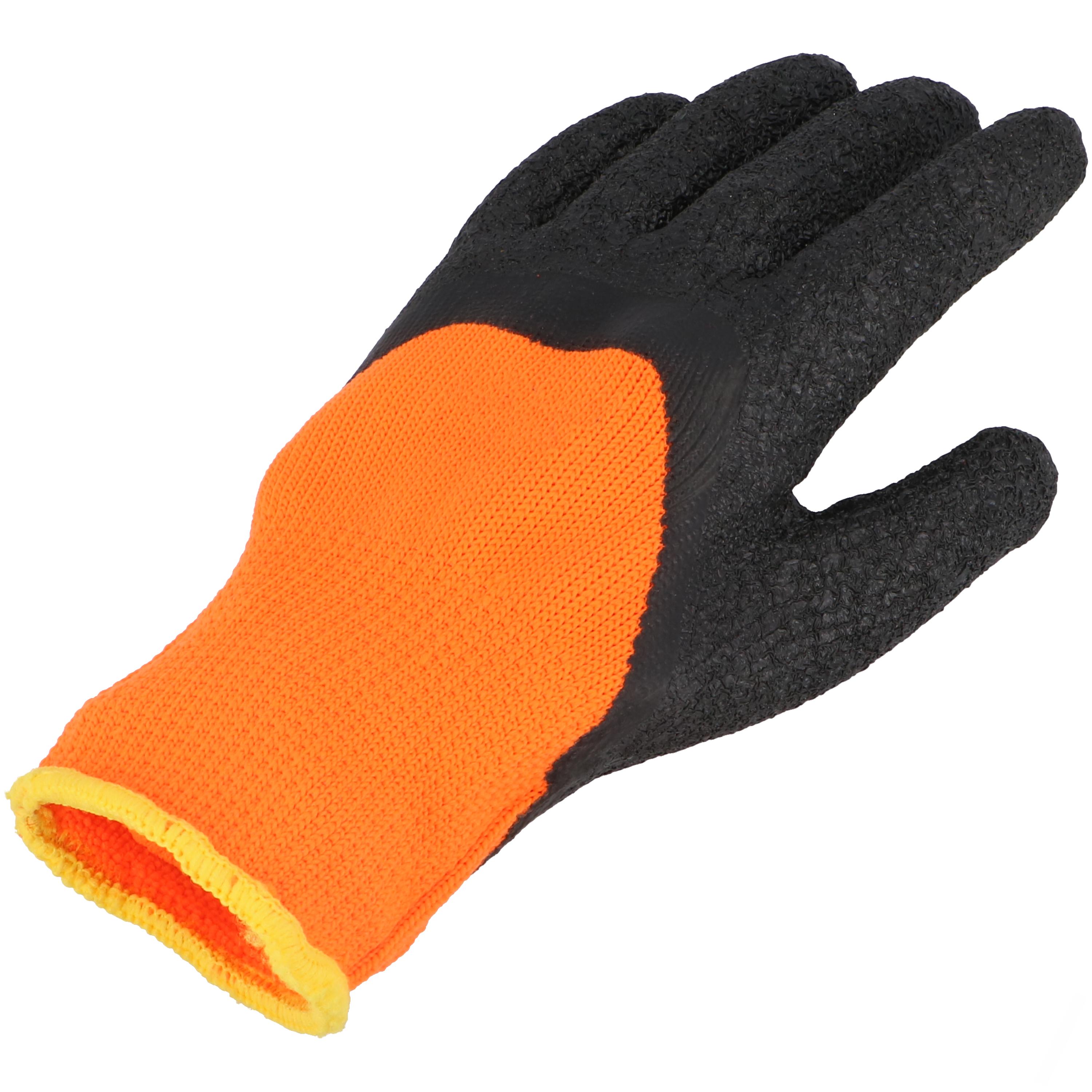 Bavlnené rukavice ORANŽOVÉ 10