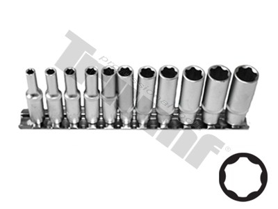 Sada predĺžených hlavíc Surface Drive 1/4", 11 - dielna TRIUMF