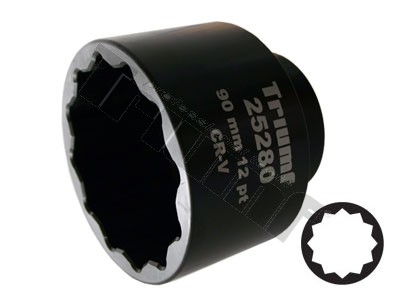 Hlavica 1" profil 12-hran 90mm, dĺžka 100mm TRIUMF