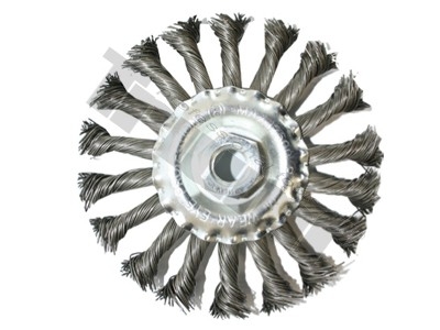 Kotúč drôtený plochý 115 mm, M14x2, vrkočový TRIUMF
