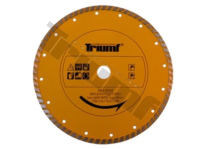 Kotúč diamantový segmentový 230 mm TURBO TRIUMF