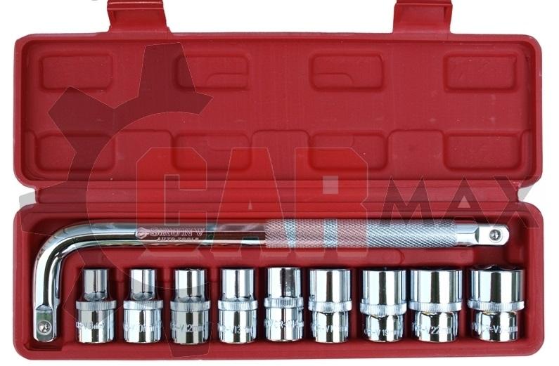 Nástrčné kľúče 1/2" Cr-V 10 diel.