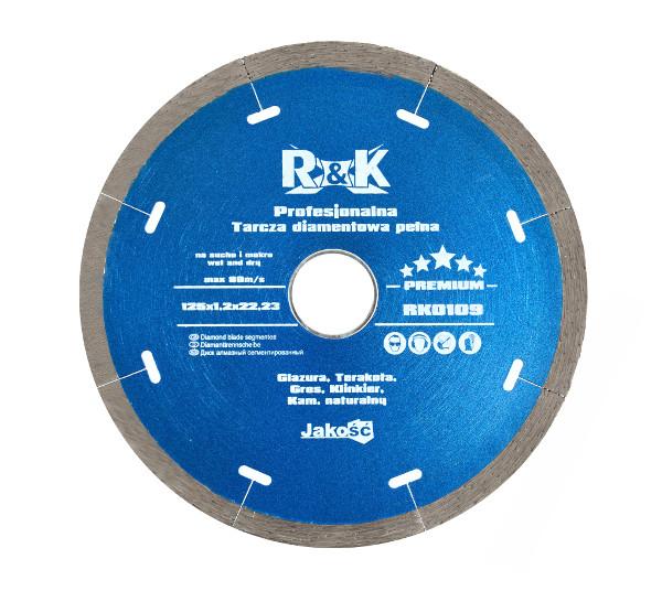 Diamantový kotúč na dlažbu, plný 125x5x1.4x22.23mm R&K PREMIUM