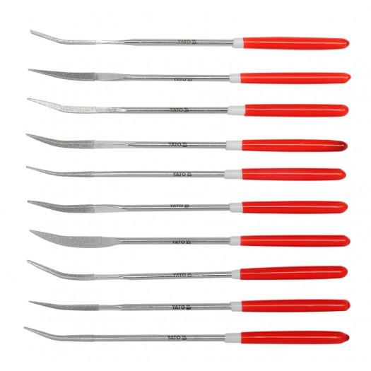 Sada pilníkov ihlových diamantových 3 x 140 mm 10 ks 30 mm
