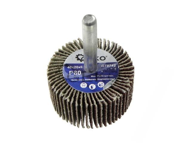 Brúsny lamelový kotúč so stopkou 40x20x6mm P80