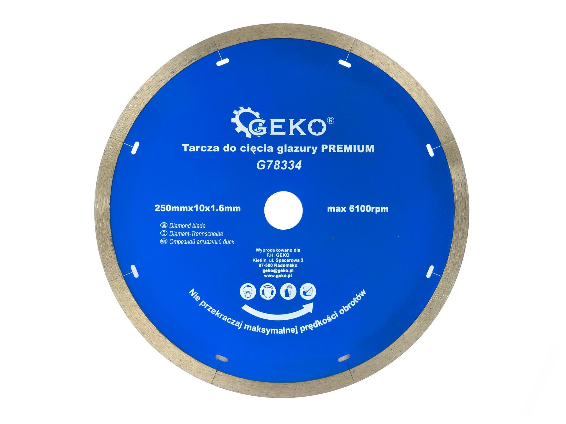 Diamantový kotúč 250 x 10 x 1.6mm GEKO