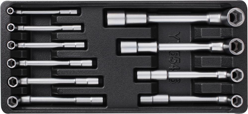 YATO Vložka do zásuvky - Kľúče nástrčné 7-19 mm, 10ks CrV