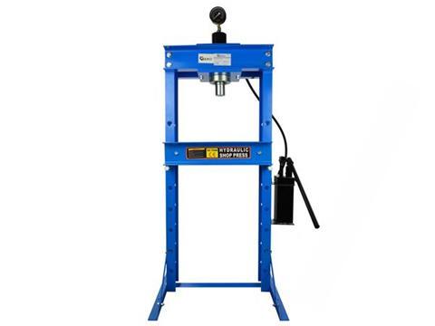 GEKO Hydraulický lis 30t s manometrom a dvojstupňovou pumpou 