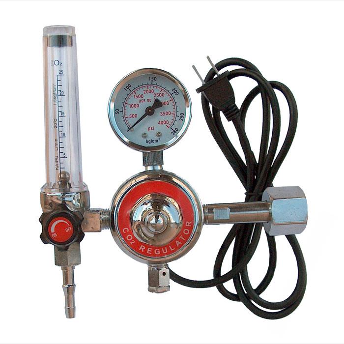 Reduktor CO2 s prietokomerom a ohrevom CH-258 24V