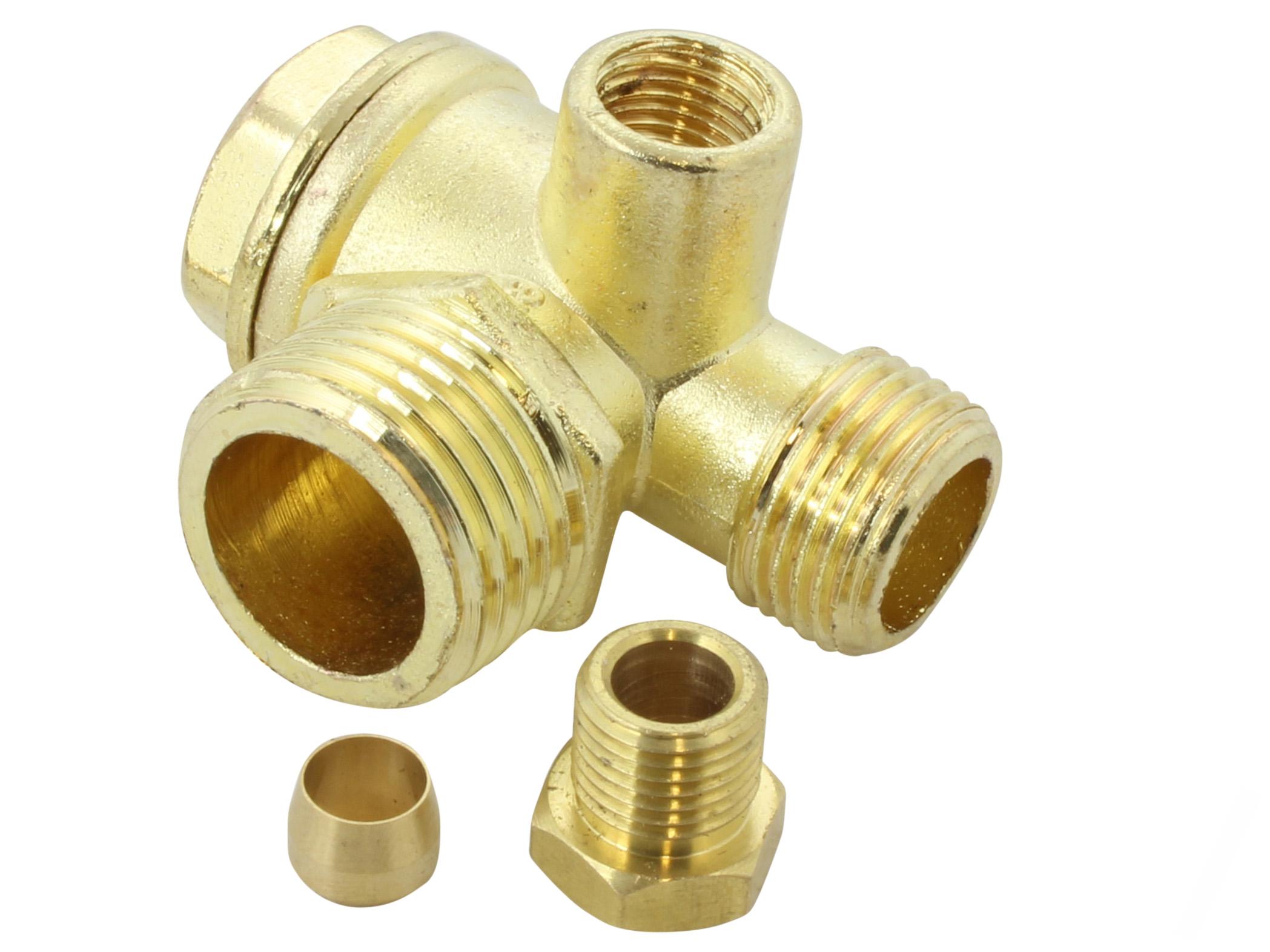 Spätný ventil na kompresor s vnútorným závitom 1/2", 3/8", 1/4"