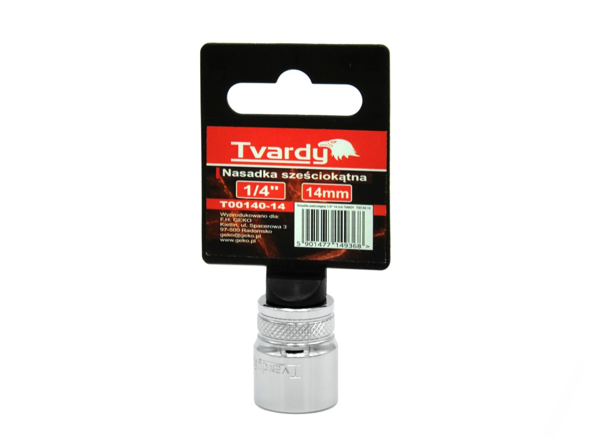 Nástrčná hlavica 6-hranná 1/4" CRV 14 mm 