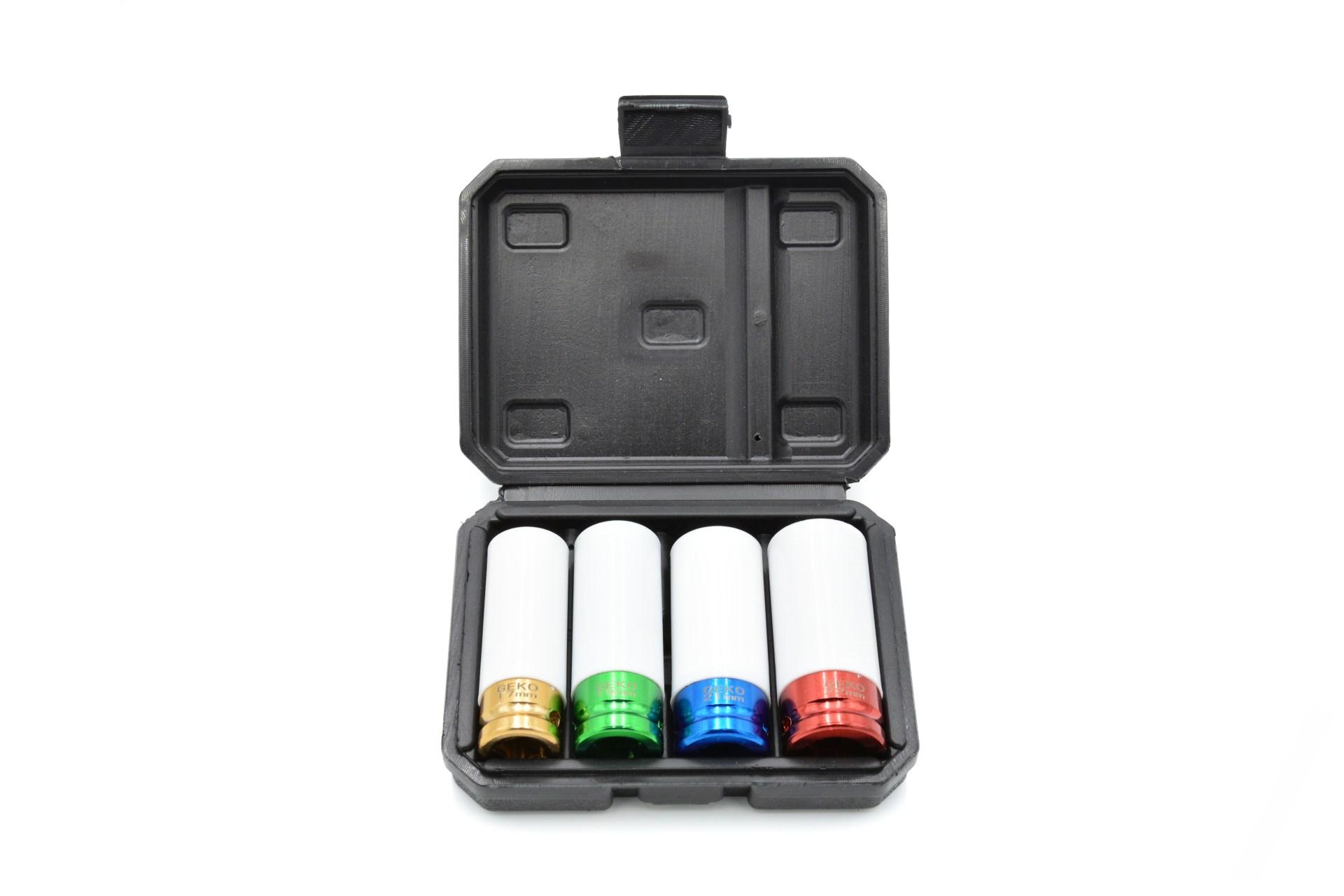 Nástrčné kľúče pre hliníkové disky 1/2" 4ks. 17mm 19mm 21mm 22mm