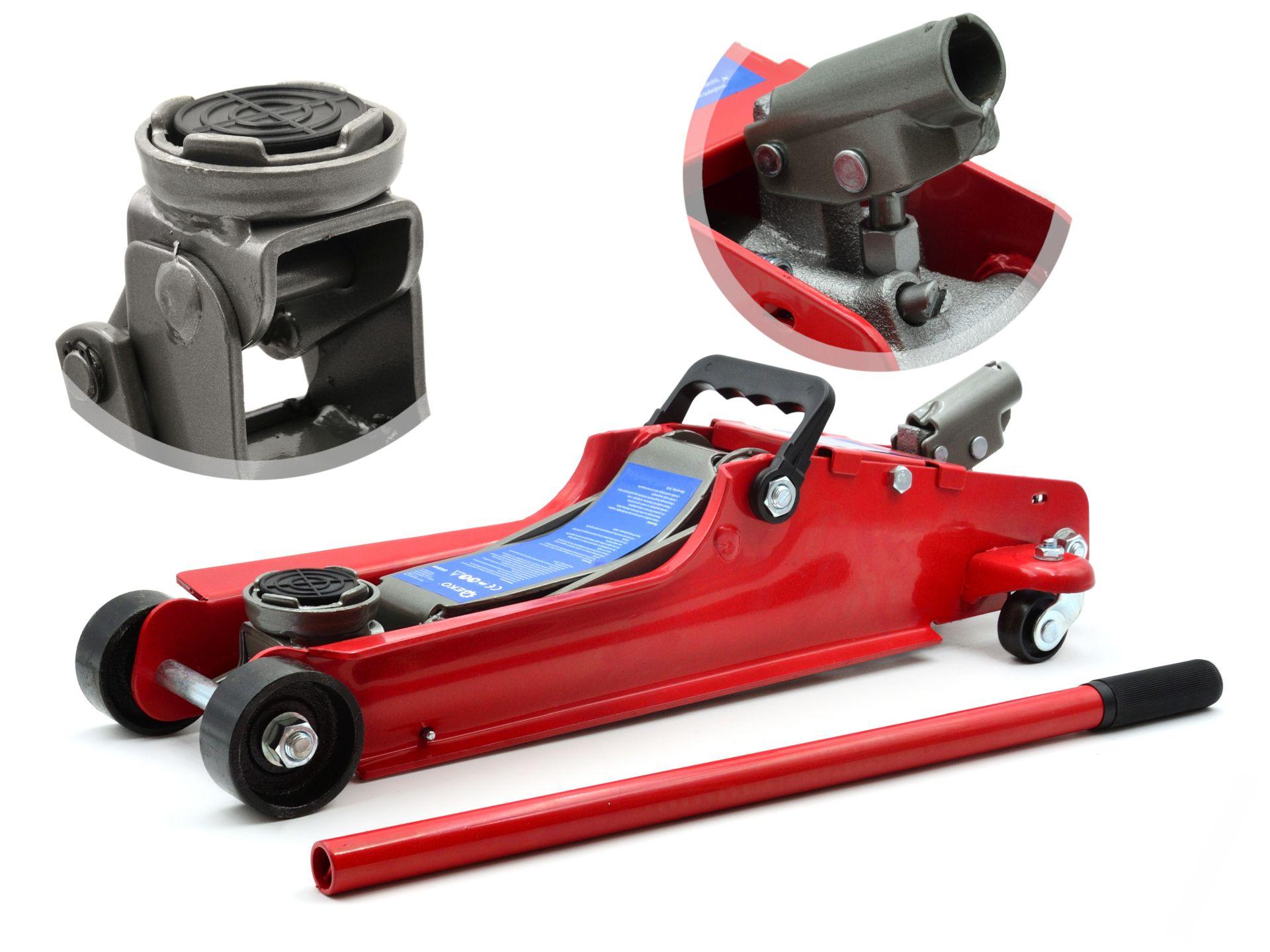 Pojazdný hydraulický, nízkoprofilový zdvihák 2,5T SMART+ guma