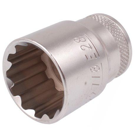 Nástrčná hlavica 1/2" 22mm 7/8" E28 CrV HONIDRIVER