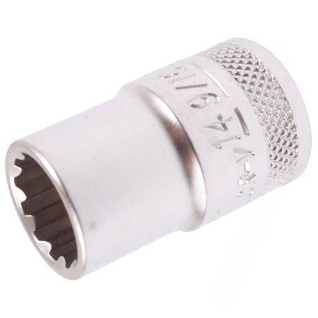Nástrčná hlavica 1/2" 14mm 9/16" E18 CrV HONIDRIVER