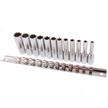 Sada násad 12ks. 1/4" 4-13mm 6-hran Honiton