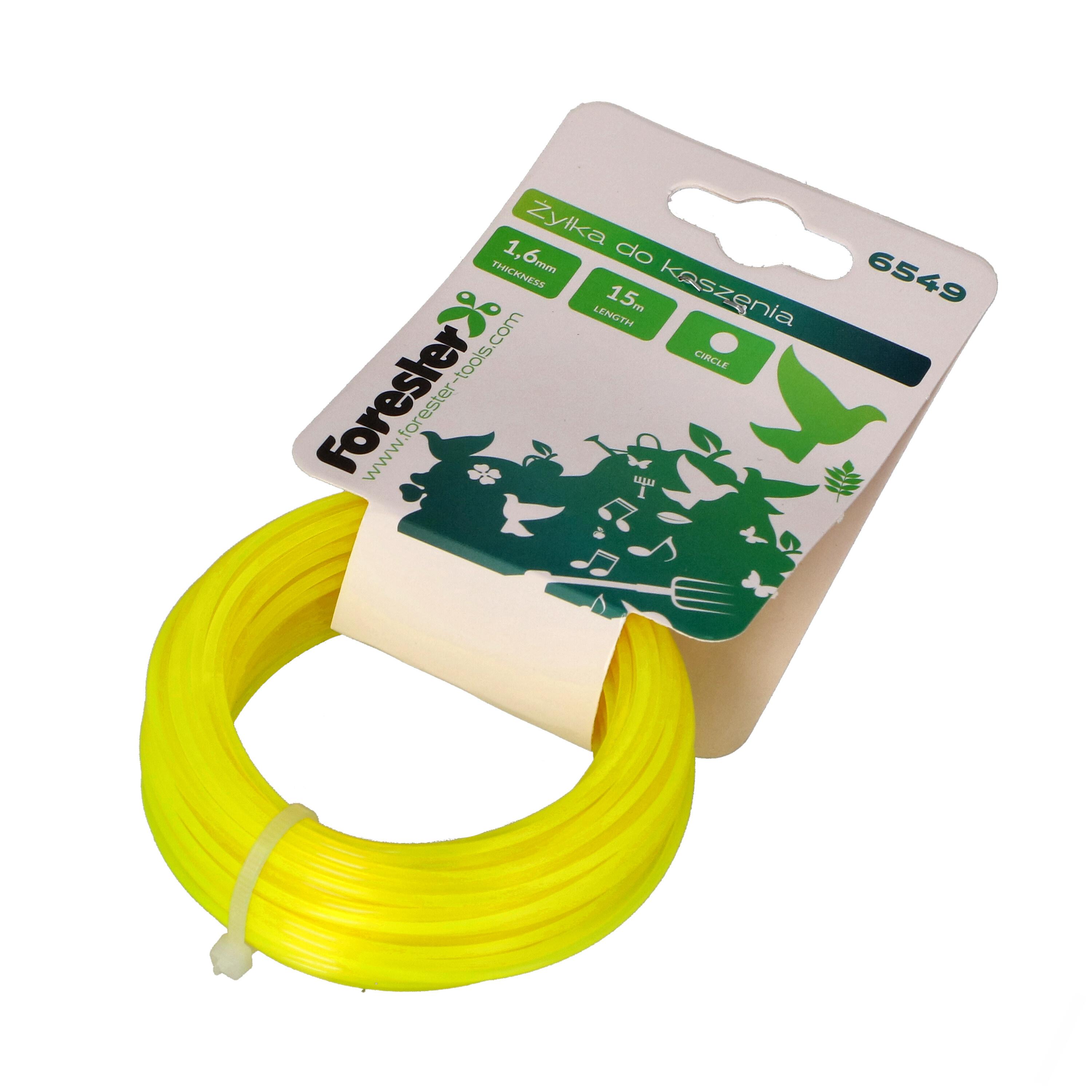 Žacie lanko pre krovinorez- okrúhle 1,6mm x 15m FORESTER