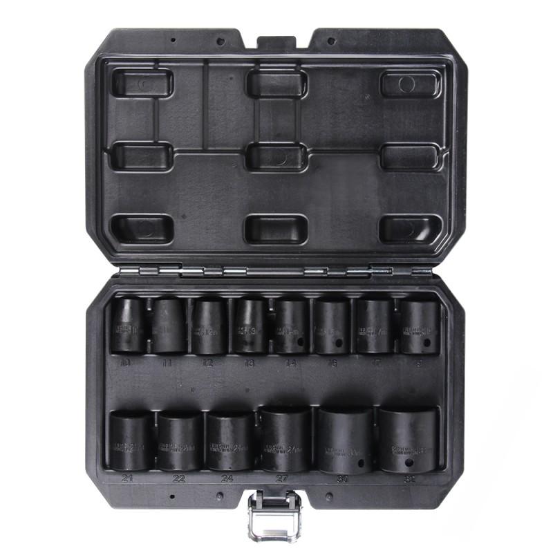 Sada nástrčných kľúčov 1/2", 6-hran, 10-32mm,14 ks.