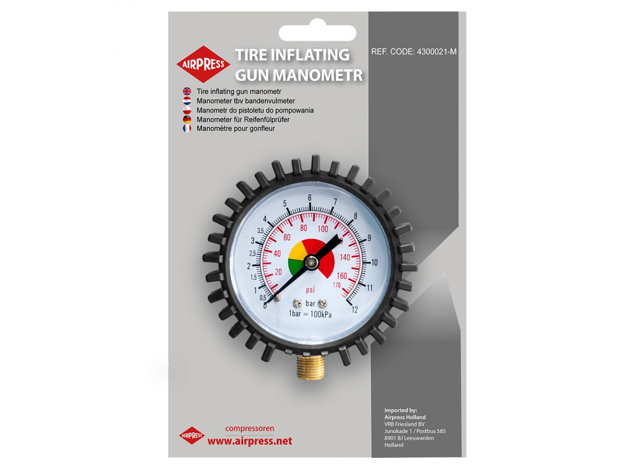 Manometer pre hustiaciu pištoľ 4300021