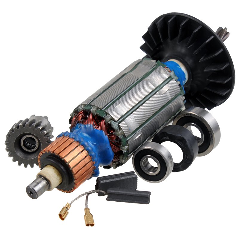 Sada rotor, uhlíky, ložiská a ozubené koleso pre vŕtačku Bosch GBH 2-24 5 zubov