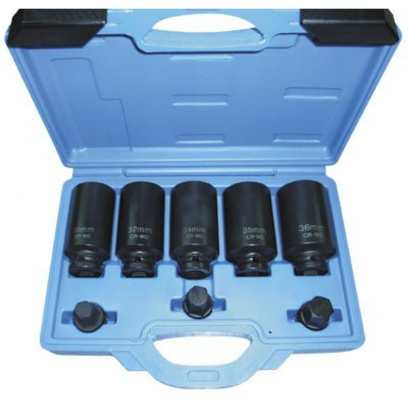 Kľúče na matice hnacích hriadeľov 1/2", 12hran, 30-36 mm