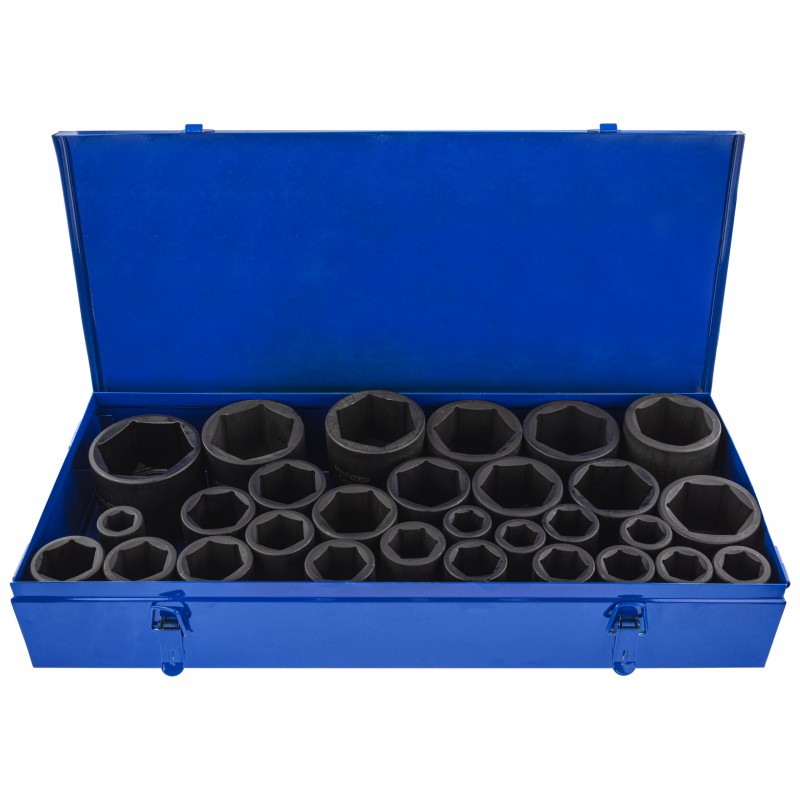 Sada nástrčných kľúčov 3/4" rázové utahovače , 6-hran, 19-65 mm, 29 ks.