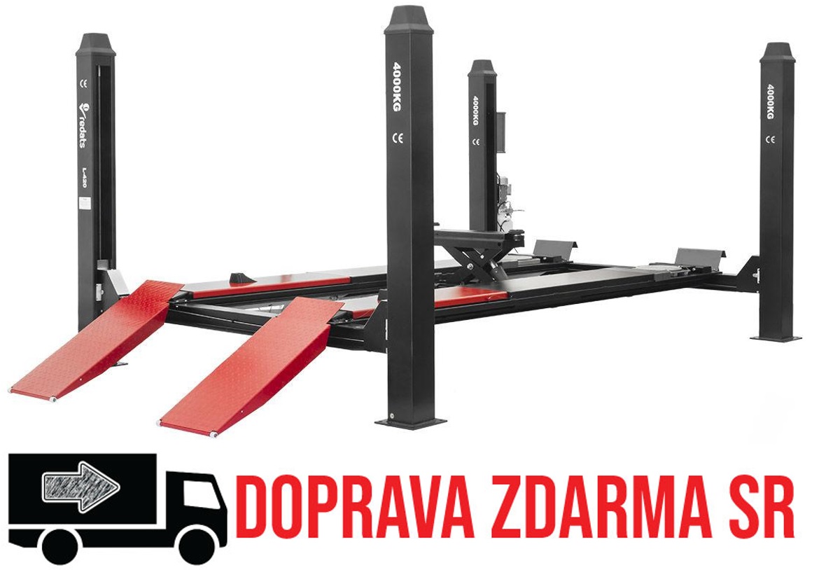 Štvorstĺpový zdvihák poloautomatický vhodný pre geometriu 4000 kg REDATS L-420 